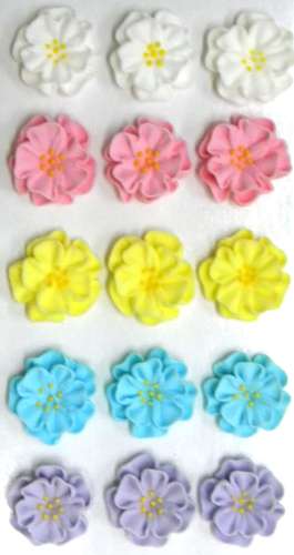 Dainty Icing Flowers - Click Image to Close
